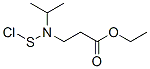 ethyl 3-(chlorosulfanyl-propan-2-yl-amino)propanoate Structure