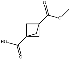 Bicyclo[1.1.1]pentane-1,3-dicarboxylic acid, MonoMethyl ester Structure