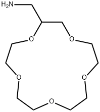 1,4,7,10,13-PENTAOXACYCLOPENTADECANE-2-METHANAMINE Structure