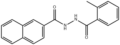 2-(2-NAPHTHOYL)-1-(O-TOLUOYL)HYDRAZINE Structure