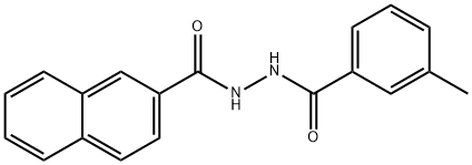2-(2-NAPHTHOYL)-1-(M-TOLUOYL)HYDRAZINE Structure
