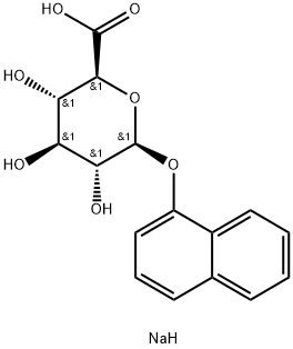 1-NAPHTHYL-B-D-GLUCURONIDE, SODIUM SALT Structure