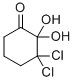 3,3-DICHLORO-2,2-DIHYDROXYCYCLOHEXANONE Structure