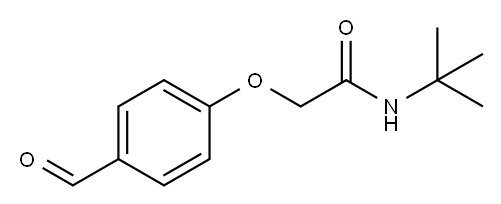 N-(TERT-BUTYL)-2-(4-FORMYLPHENOXY)ACETAMIDE Structure
