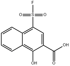 4-FLUOROSULFONYL-1-HYDROXY-2-NAPHTHOIC ACID Structure