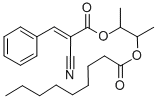 2-((2-Cyano-1-oxo-3-phenyl-2-propenyl)oxy)-1-methylpropyl nonanoate Structure