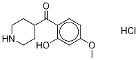 2-(5-Methoxy)phenol 4-Piperidinyl Ketone Hydrochloride Structure