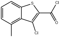 3-chloro-4-methyl-1-benzothiophene-2-carbonyl chloride Structure