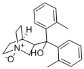 1-Azabicyclo(2.2.2)octane-3-methanol, alpha,alpha-bis(2-methylphenyl)- , 1-oxide Structure
