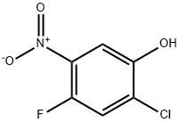2-Chloro-4-fluoro-5-nitrophenol Structure