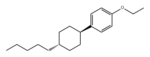 1-Ethoxy-4-(trans-4-pentylcyclohexyl)benzene Structure