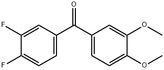 3,4-DIFLUORO-3',4'-DIMETHOXYBENZOPHENONE Structure