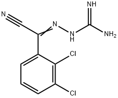 2-(2,3-Dichlorophenyl)-2-guanidinyliminoacetonitrile Structure