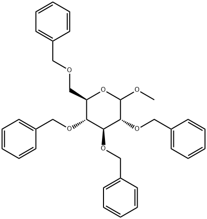 METHYL-2,3,4,6-TETRA-O-BENZYL-D-GLUCOPYRANOSIDE Structure