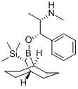 N,α-Dimethyl-β-[[(10R)-10-(trimethylsilyl)-9-borabicyclo[3.3.2]dec-9-yl]oxy]-(αS,βS)-benzeneethanamine Structure