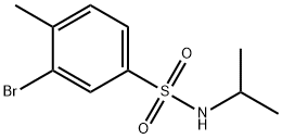 N-ISOPROPYL 3-BROMO-4-METHYLBENZENESULFONAMIDE Structure