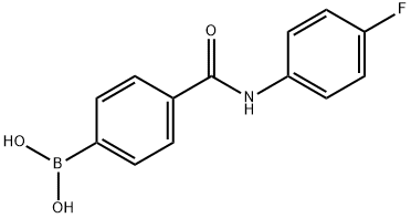 4-(4-FLUOROPHENYL)AMINOCARBONYLPHENYLBORONIC ACID Structure