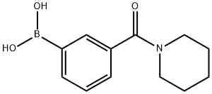 3-(PIPERIDINE-1-CARBONYL)PHENYLBORONIC ACID Structure