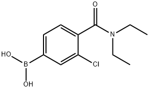 3-CHLORO-4-(N,N-DIETHYLCARBAMOYL)PHENYLBORONIC ACID Structure
