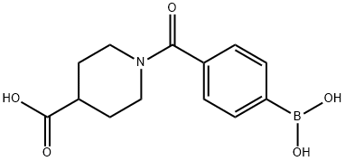 1-(4-BORONOBENZOYL)PIPERIDINE-4-CARBOXYLIC ACID Structure