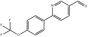 6-[4-(TrifluoroMethoxy)phenyl]-3-pyridinecarbaldehyde Structure