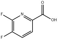5,6-Difluoropyridine-2-carboxylic acid Structure