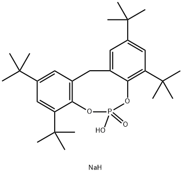 Sodium 2,2'-methylene-bis-(4,6-di-tert-butylphenyl)phosphate Structure