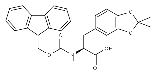 FMOC-DOPA(ACETONIDE)-OH Structure