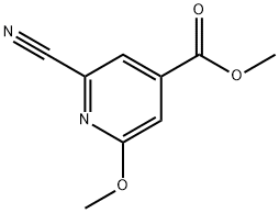 METHYL 2-CYANO-6-METHOXY-4-PYRIDINECARBOXYLATE Structure
