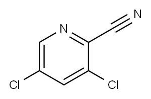 3,5-Dichloro-2-cyanopyridine Structure