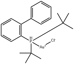 (2-BIPHENYL)DI-TERT-BUTYLPHOSPHINE GOLD& Structure