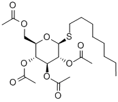 Octyl2,3,4,6-tetra-O-acetyl-b-D-thioglucopyranoside Structure