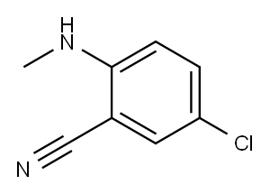 5-CHLORO-2-METHYLAMINOBENZONITRILE Structure