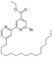 ETHYL 6-BROMO-4'-HEXADECYL-2,2'-BIPYRIDINE-4-CARBOXYLATE Structure
