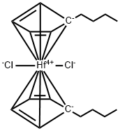 BIS(BUTYLCYCLOPENTADIENYL)HAFNIUM(IV) DICHLORIDE Structure