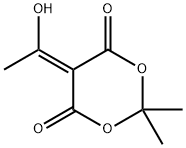 5-(1-Hydroxyethylidene)-2,2-dimethyl-1,3-dioxane-4,6-dione Structure