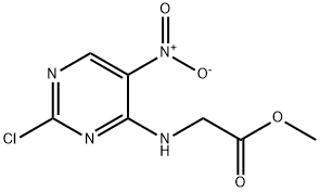 Methyl 2-(2-chloro-5-nitropyrimidin-4-ylamino)acetate Structure