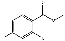 Methyl 2-chloro-4-fluorobenzoate Structure