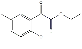 ETHYL 2-METHOXY-5-METHYLBENZOYLFORMATE Structure