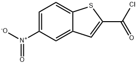 5-NITRO-1-BENZOTHIOPHENE-2-CARBONYL CHLORIDE Structure