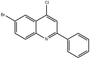 6-BROMO-4-CHLORO-2-PHENYLQUINOLINE Structure