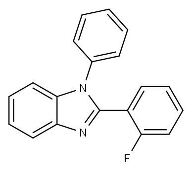 1-Phenyl-2-(2-fluophenyl)benzimidazole Structure