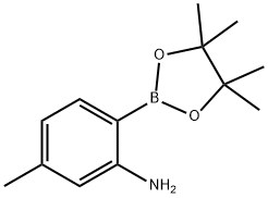2-AMINO-4-METHYLPHENYLBORONIC ACID, PINACOL ESTER Structure