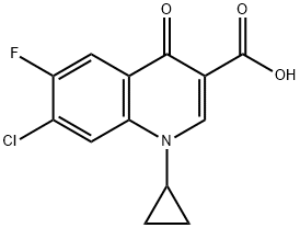 7-Chloro-1-cyclopropyl-6-fluoro-1,4-dihydro-4-oxoquinoline-3-carboxylic acid Structure
