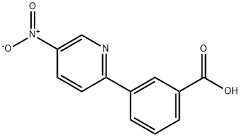 3-(5-NITROPYRIDIN-2-YL)BENZOIC ACID Structure