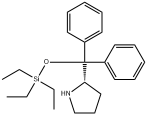 S-2-[diphenyl[(triethylsilyl)oxy]Methyl]-Pyrrolidine Structure