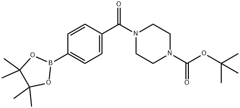 1-BOC-4-[4-(4,4,5,5-TETRAMETHYL-[1,3,2]DIOXABOROLAN-2-YL)-BENZOYL]-PIPERAZINE Structure