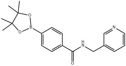 N-PYRIDIN-3-YLMETHYL-4-(4,4,5,5-TETRAMETHYL-[1,3,2]DIOXABOROLAN-2-YL)-BENZAMIDE Structure