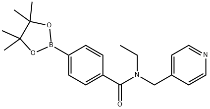 N-ETHYL-N-PYRIDIN-4-YLMETHYL-4-(4,4,5,5-TETRAMETHYL-[1,3,2]DIOXABOROLAN-2-YL)-BENZAMIDE Structure