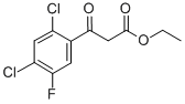 ETHYL 2,4-DICHLORO-5-FLUOROBENZOYLACETATE Structure